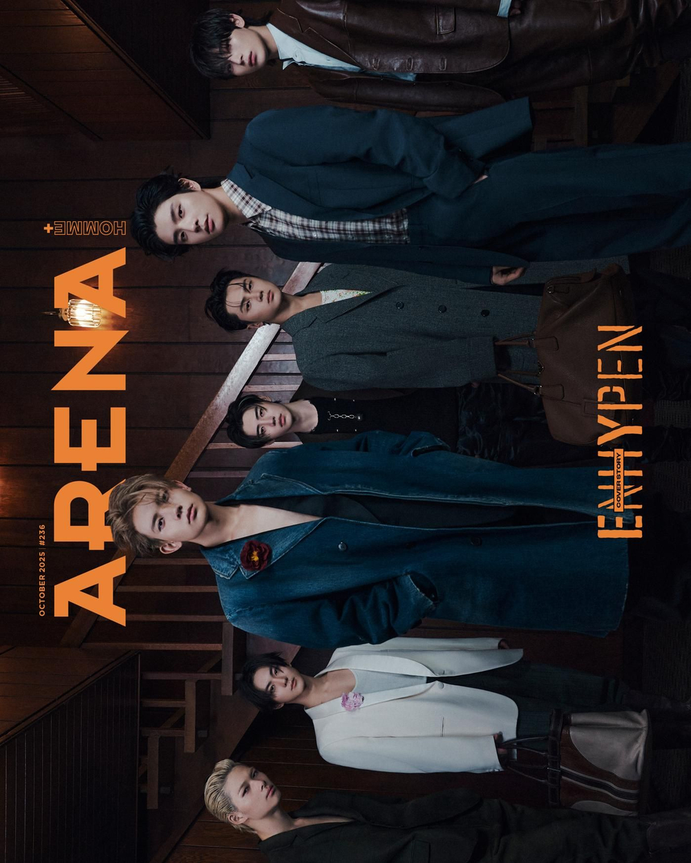 публикация ARENA HOMME - 2025.10 ENHYPEN GROUP A Type