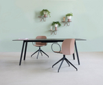 Кресло офисное пластиковое Scab Design Mentha Go Green, черный, карамельный