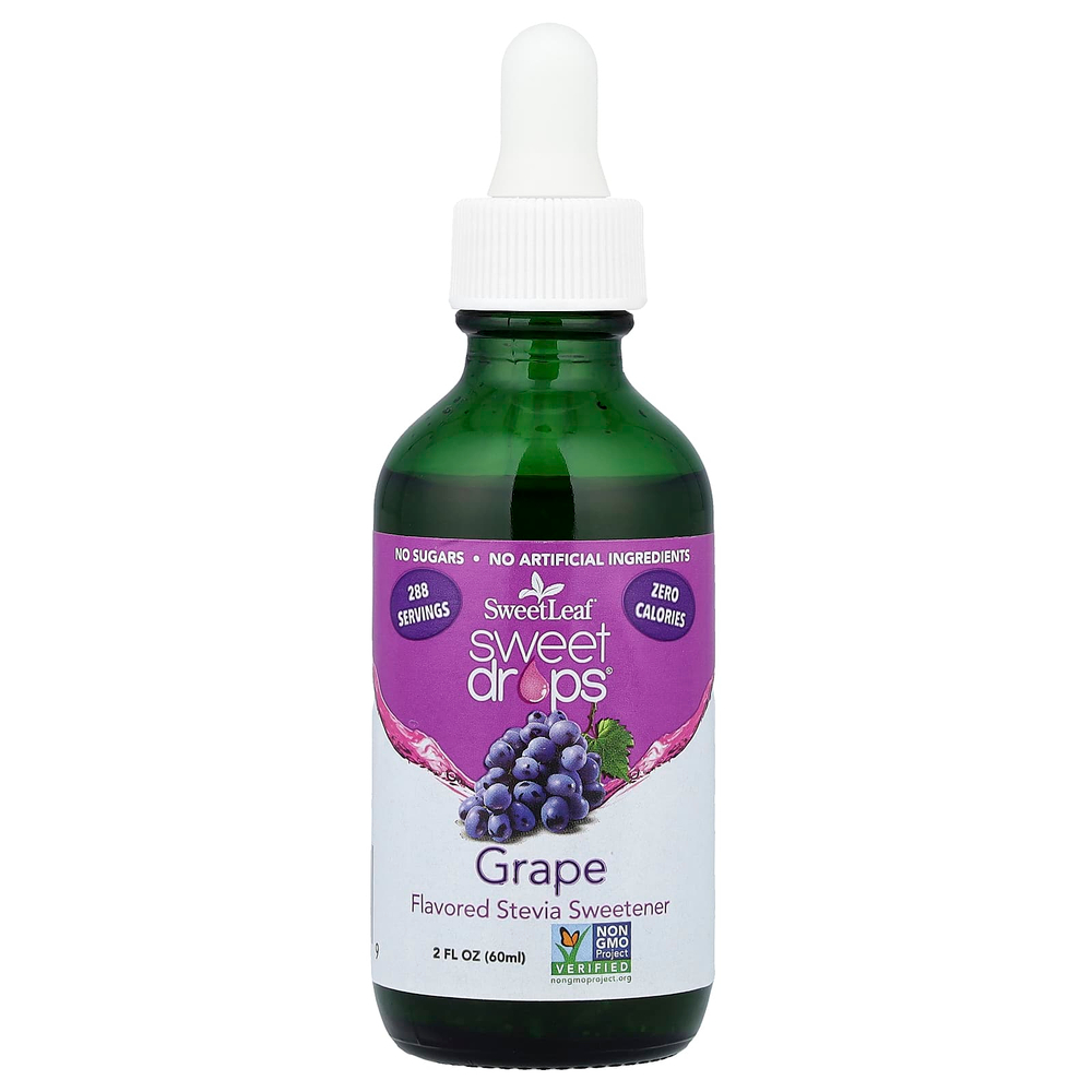 SweetLeaf Stevia, Sweet Drops, виноград, 60 мл (2 жидк. Унции)