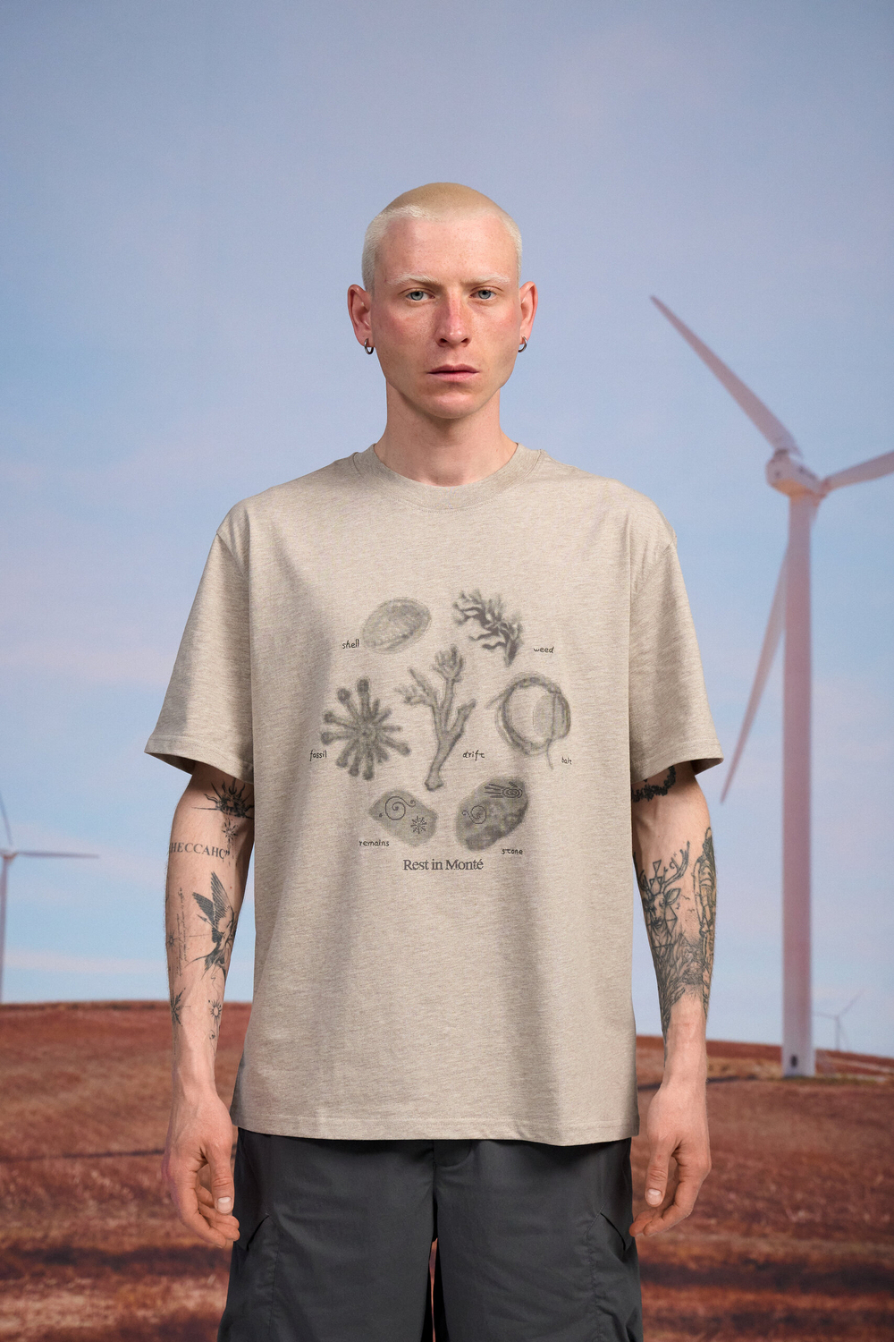 Футболка Nothomme Monterest Loose Fit Hiking T-Shirt "Milk Coffee Brown"