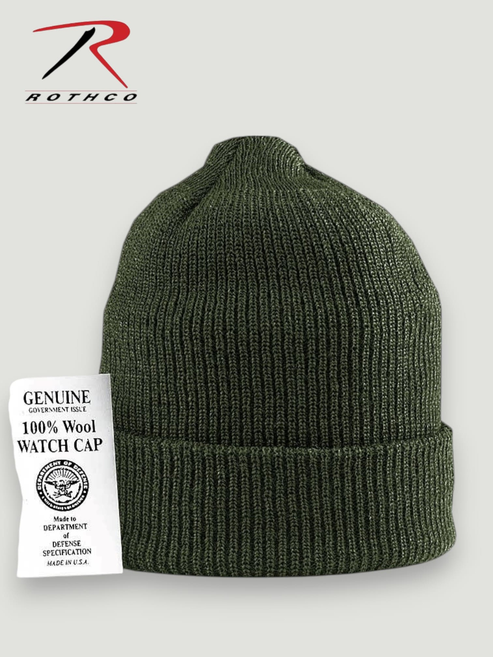 GENUINE Watch Cap Wool (оливковая)