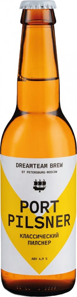 Пиво Дримтим Порт Пилснер / Dreamteam Port Pilsner 0.45 - стекло
