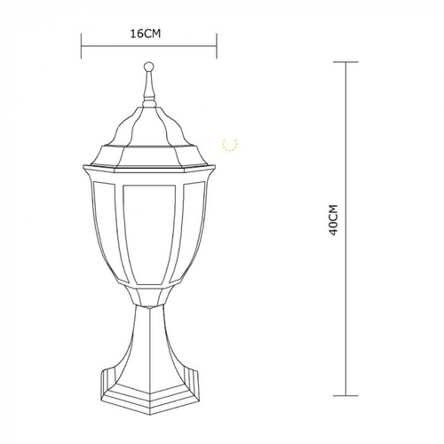 Ландшафтный светильник Arte Lamp PEGASUS A3151FN-1BN