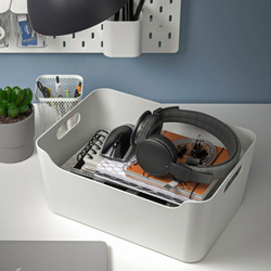 IKEA UPPDATERA  (ИКЕА УППДАТЕРА)  -  Контейнер - белый 34x24 см