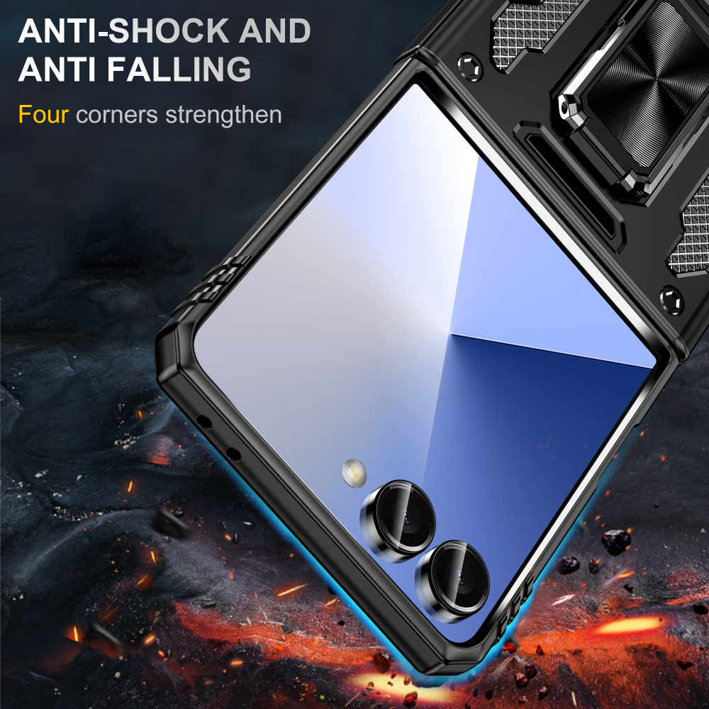 Чехол Safe Case с кольцом и защитой камеры для Samsung Galaxy Z Flip 7
