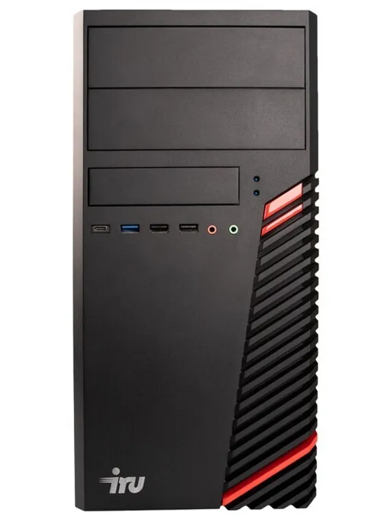 Компьютер IRU Office 510H5SM MT, i3 10105, 16Гб, SSD 256 Гб, UHDG 630 , FDos, чёрный