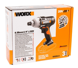 Шуруповерт импульсный ударный аккумуляторный WORX WX291
