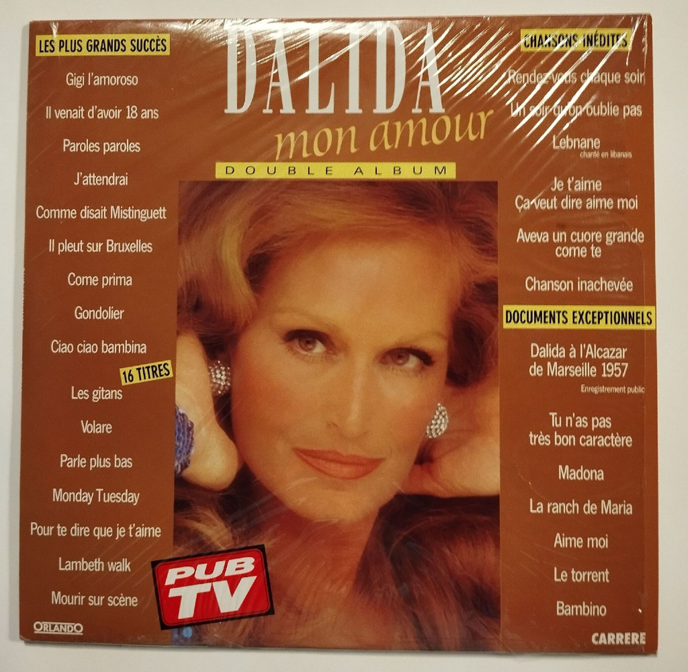 Винтажная виниловая пластинка LP Dalida Далида Mon Amour (France 1989)