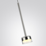 7151/10L HIGHTECH ODL26 347 светильник хром/ прозрачное стекло/металл IP20 LED 10W 3000K 220V LASLO