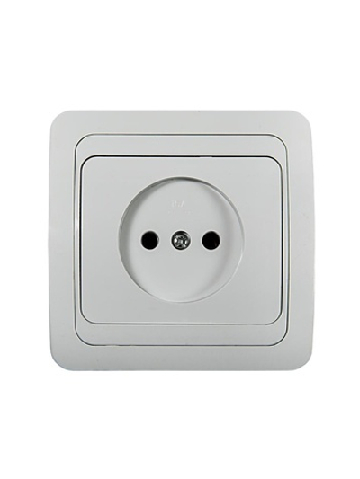 Розетка 1-м СП Classico 2022 16А IP20 бел. ASD / IN HOME 4680005959891