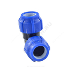 Отвод компрессионный ПЭ Дн 50х90гр Ру16 VALFEX 121001215050