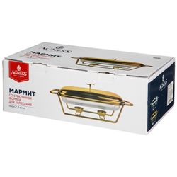 МАРМИТ AGNESS ПРЯМОУГ GOLD 2,2L