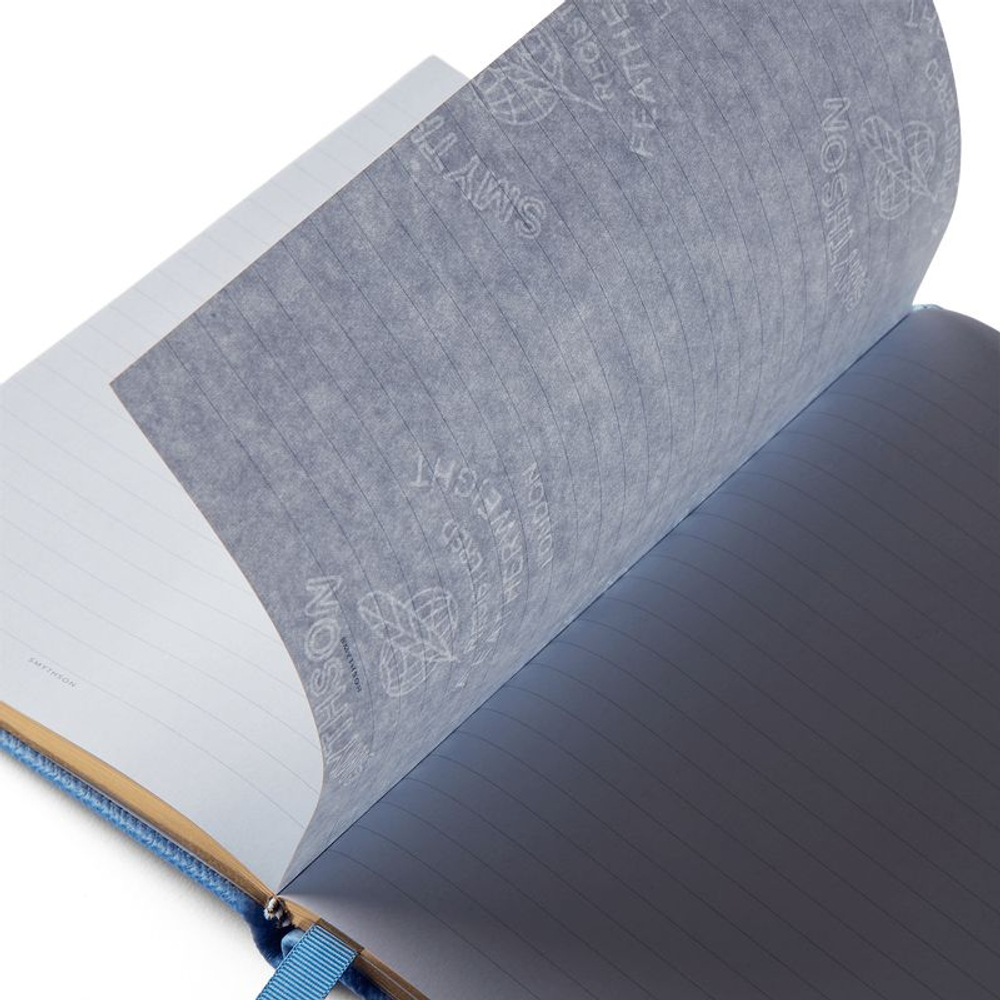 Smythson Блокнот Soho Notebook in Panama Stars Navy