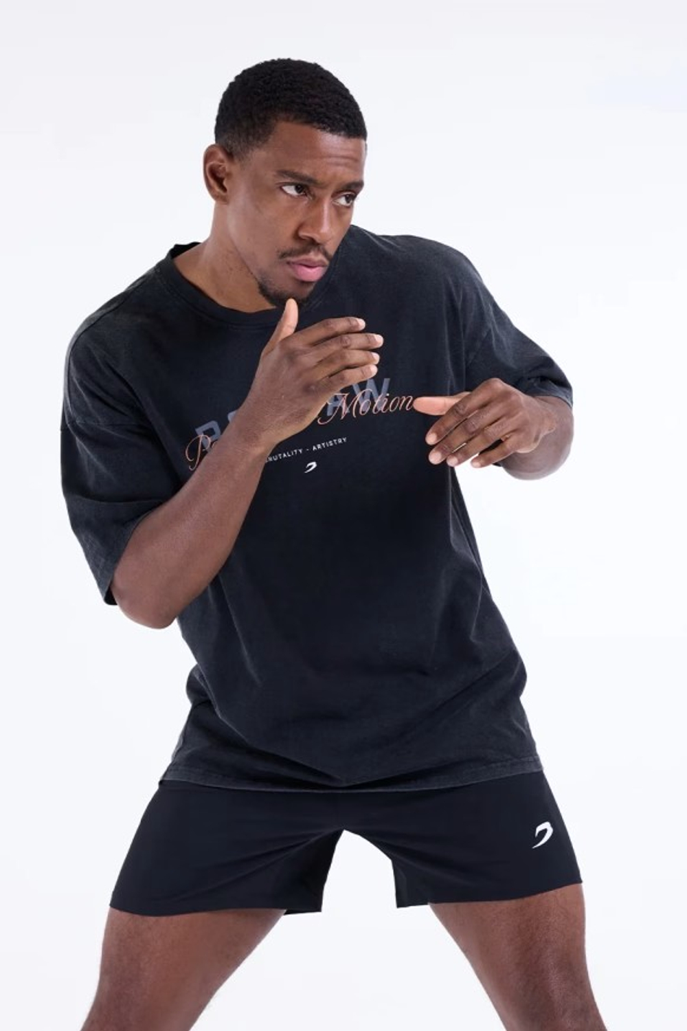 Футболка BOXRAW Poetry In Motion Oversized чёрная