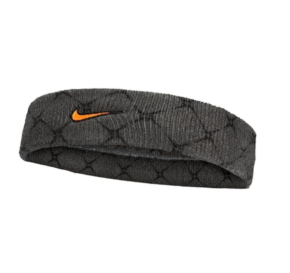 Повязка на голову Nike Swoosh Headband - anthracite/black/total orange