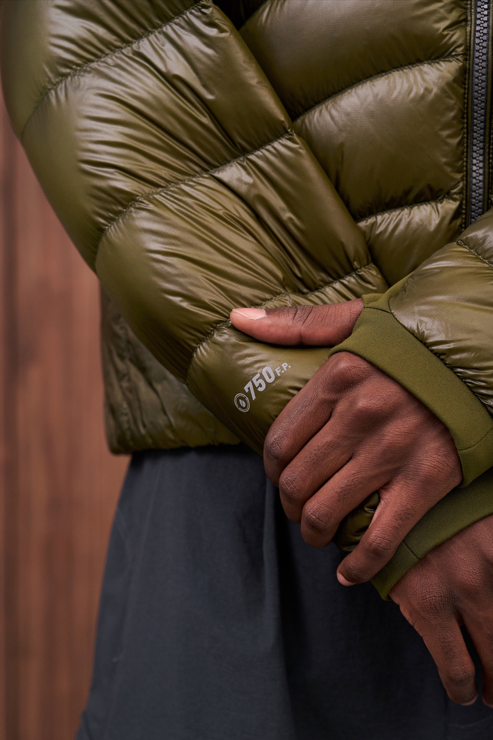 Куртка Nothomme Blue Ultra-Lightweight Water-Repellent Baffled Down Jacket "Olive Green"