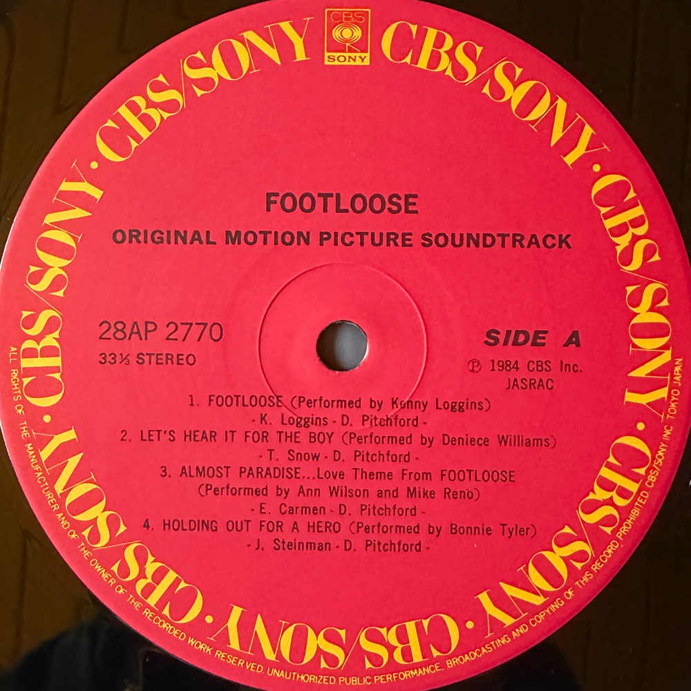 Виниловая пластинка Footloose (Original Motion Picture Soundtrack) LP