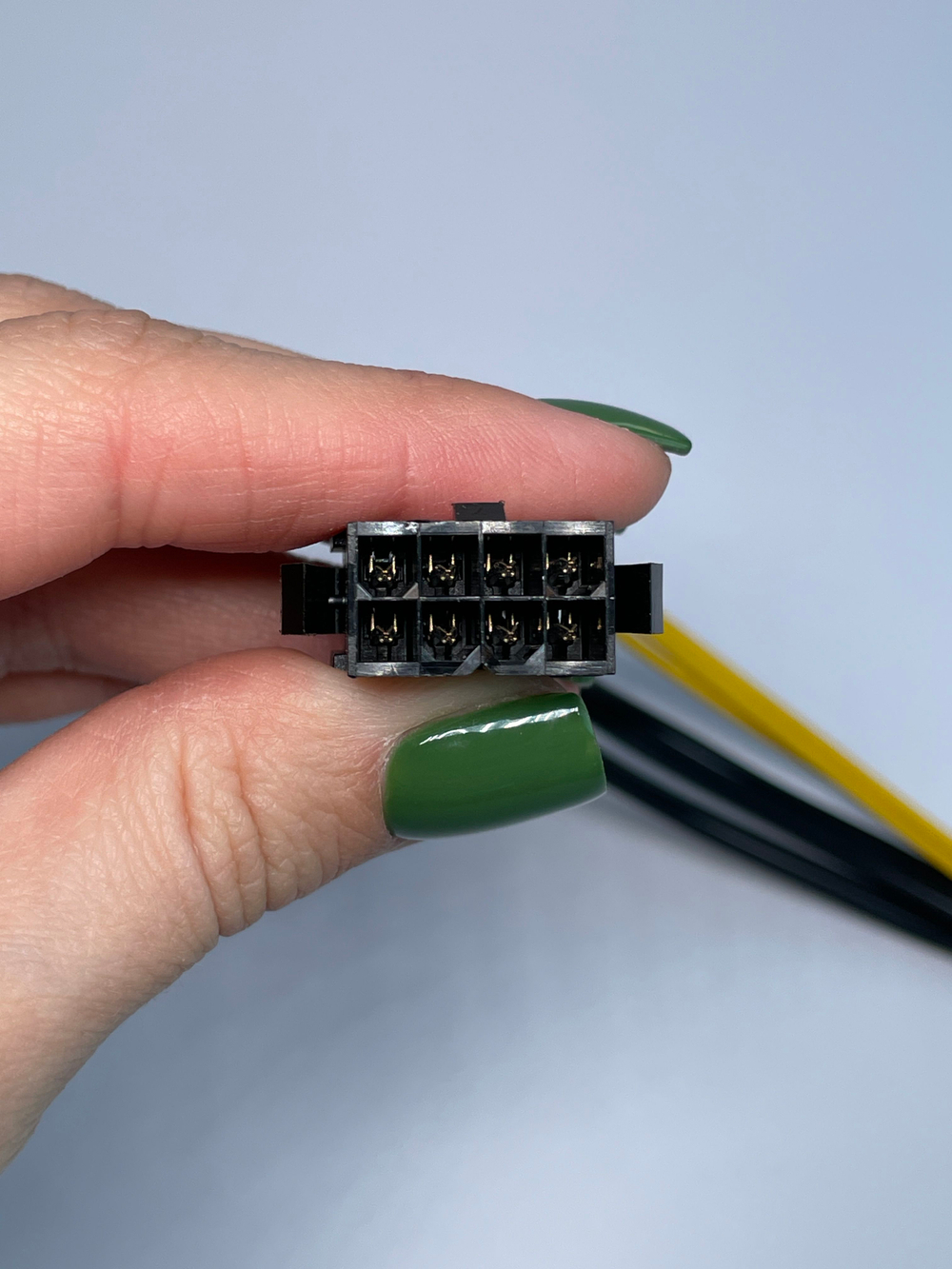 Переходник с CPU на GPU 8pin-6+2pin, удлинитель, для видеокарты, кабель питания 24 см