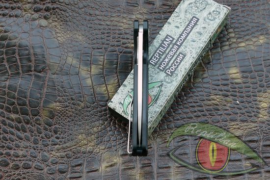Складной нож REPTILIAN Скутум-05 c клинком из стали D2, рукоять G10
