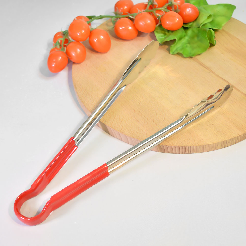 Щипцы кулинарные 30см нерж с силиконовыми ручками, B020253