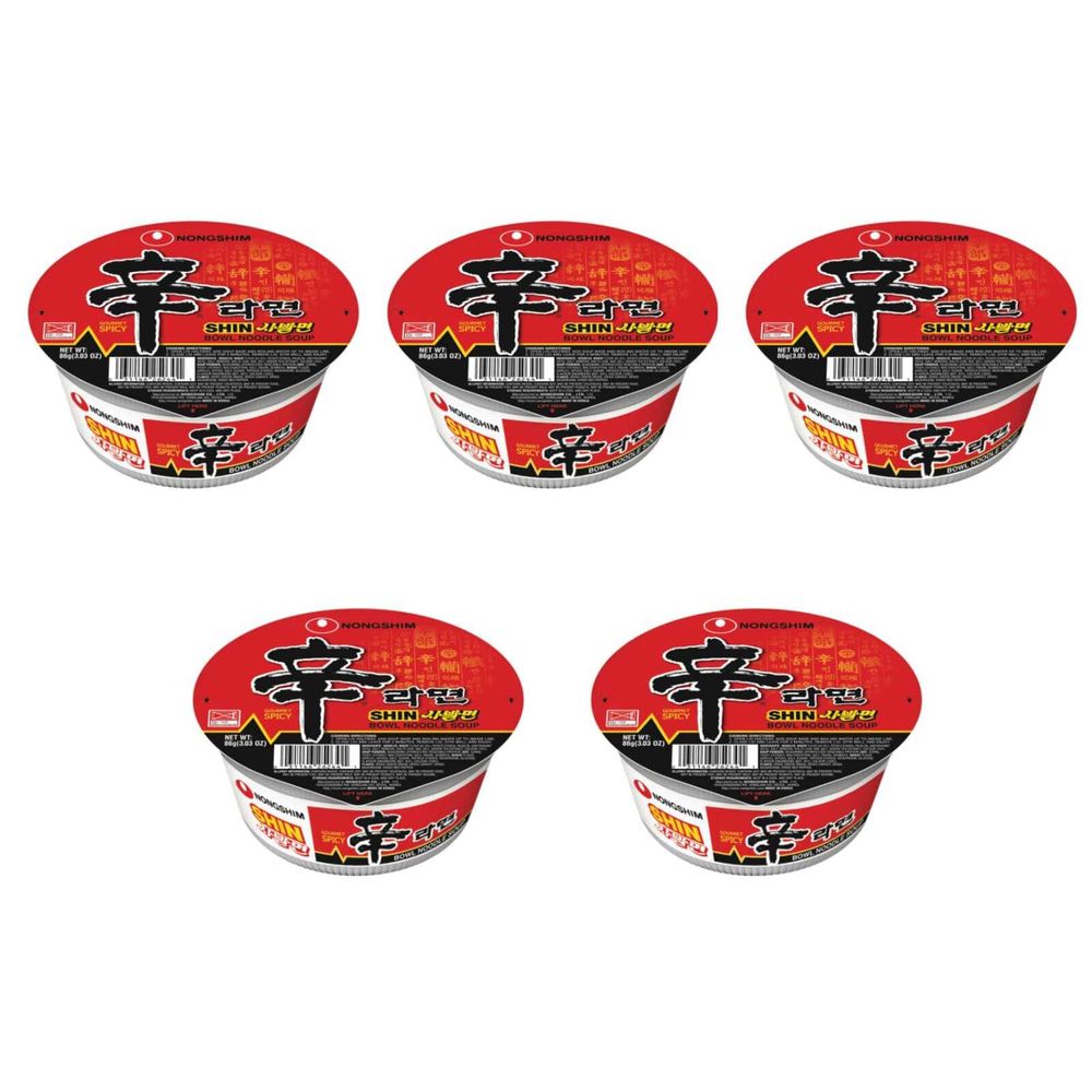 Лапша быстрого приготовления Nongshim Shin Ramyun 86 г, 5 шт
