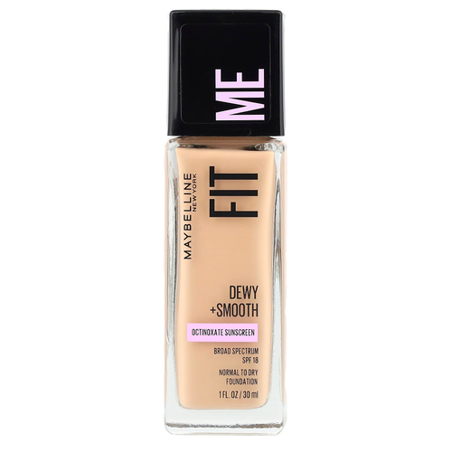 Maybelline, Fit Me, увлажняющая и выравнивающая тональная основа, оттенок 120 «Классическая слоновая кость», 30 мл
