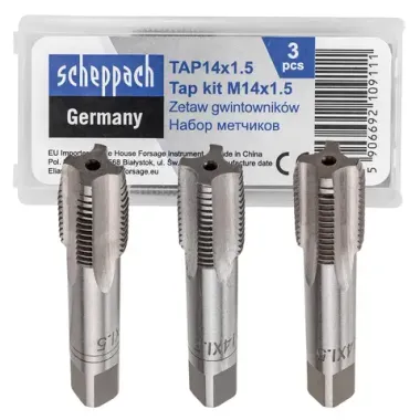 Метчик M14x1,5 (3шт) Scheppach Sch-TAP14x1.5
