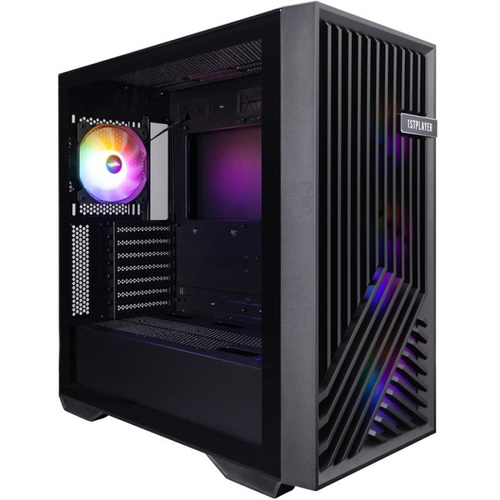 Корпус Midi-Tower 1STPLAYER FD8, FRGB, ATX, черный (FD8-BK-4F1)