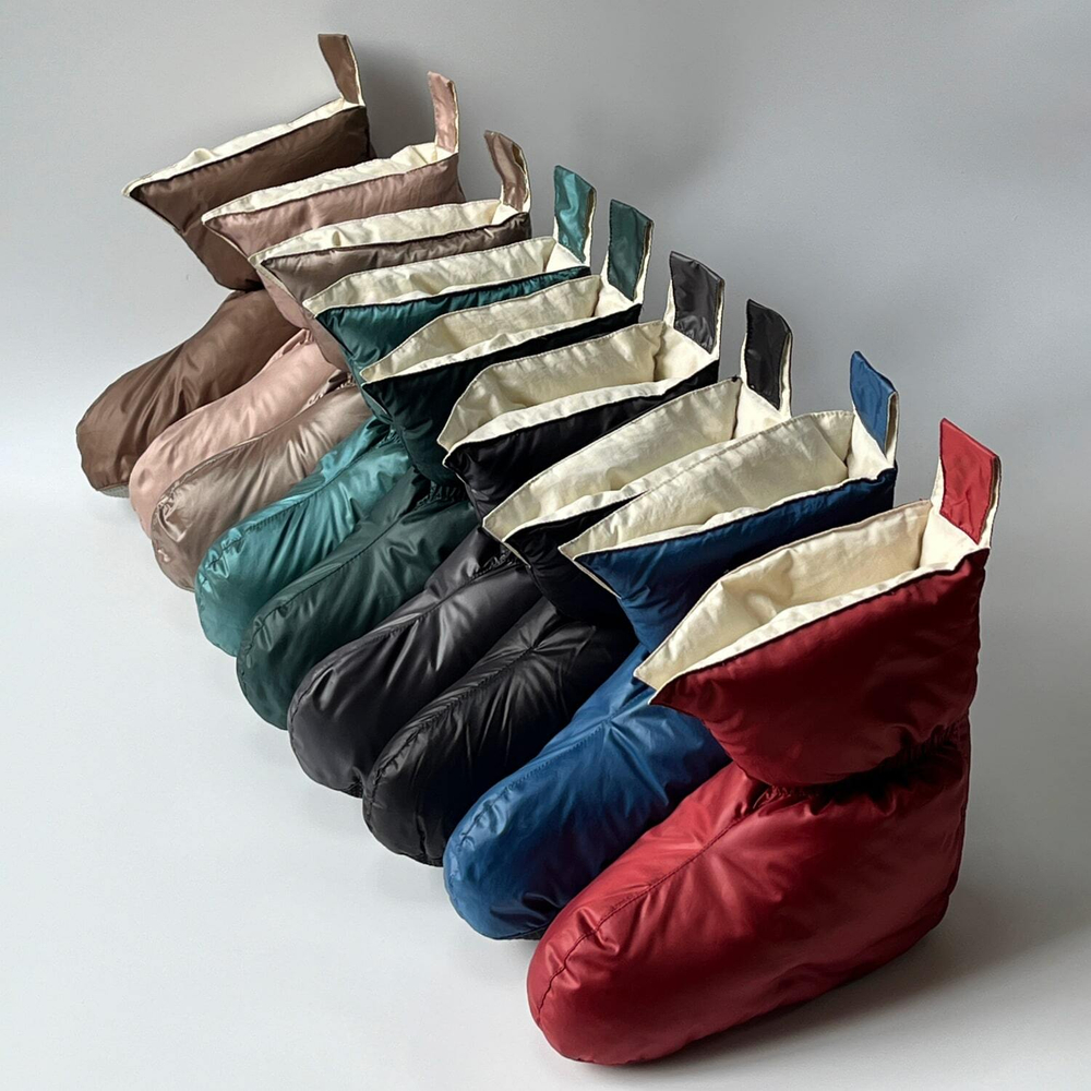 Сапожки-носочки пуховые German Grass Comfort Socks Travel Beige бежевые Бежевый