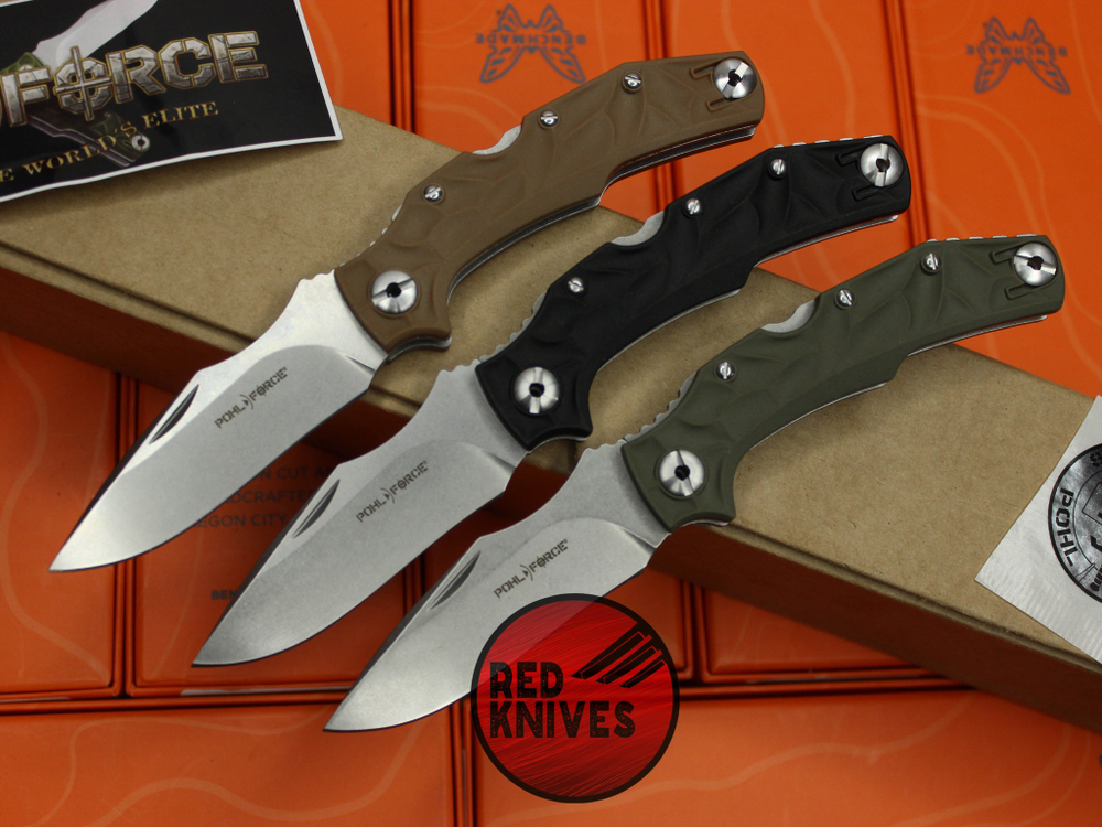 Нож Pohl Force Bravo One Plain Edge - рукоять "Coyote Brown" (коричневый)