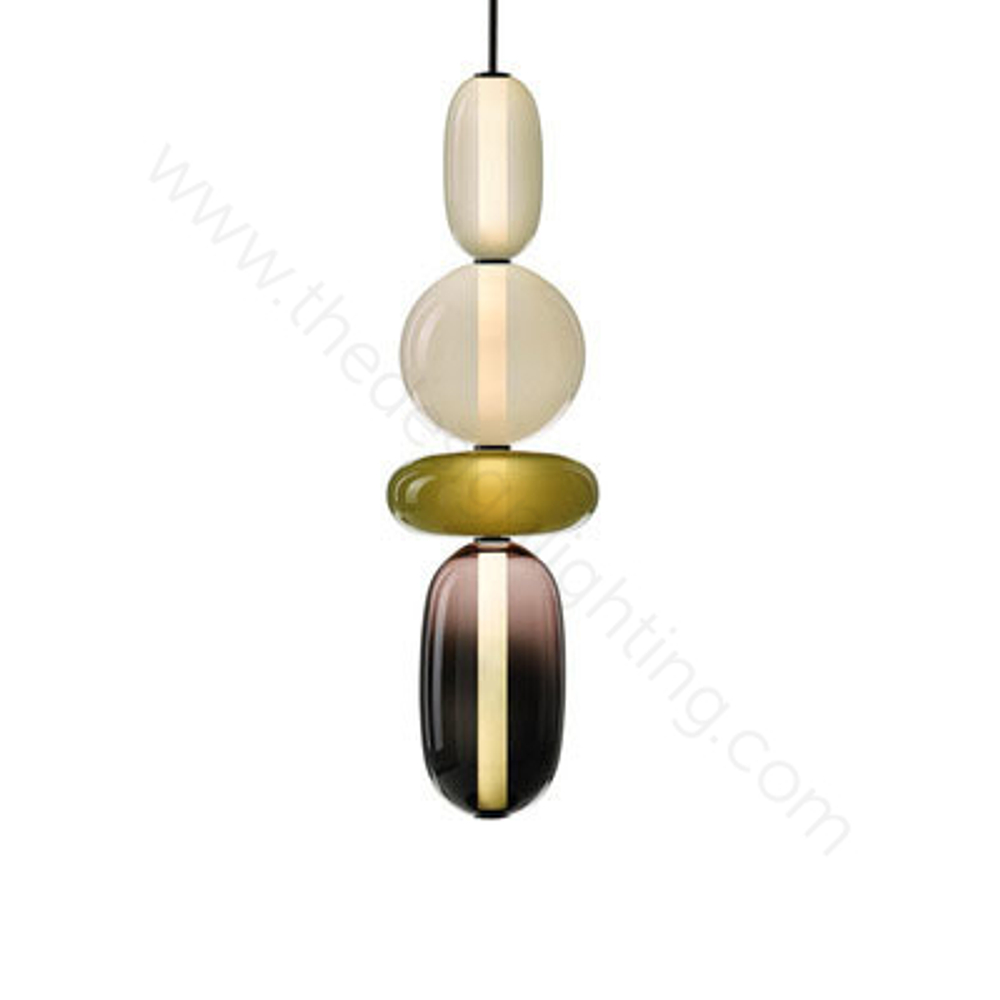 Pendant design lamp  Pebbles by Bomma (4 lampshade ,  White,  Green,  Black)