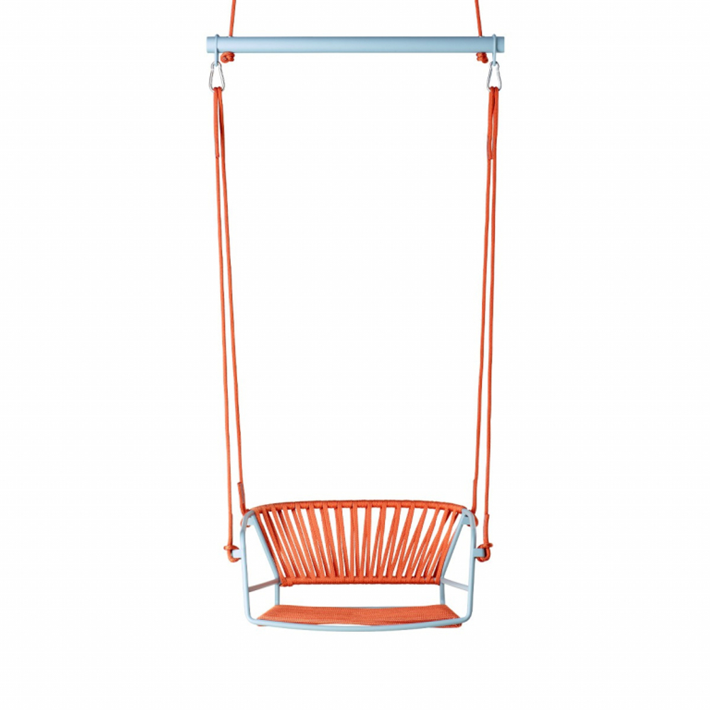Качели плетеные Scab Design Lisa Swing, голубой, оранжевый