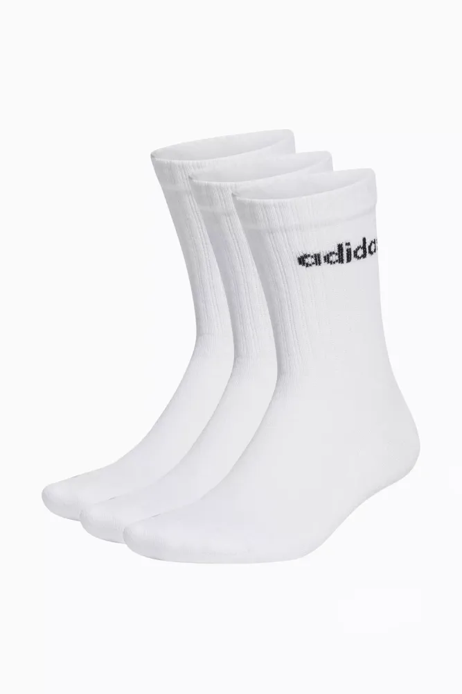 Носки adidas Linear Crew Cushioned 3 Pairs - белый