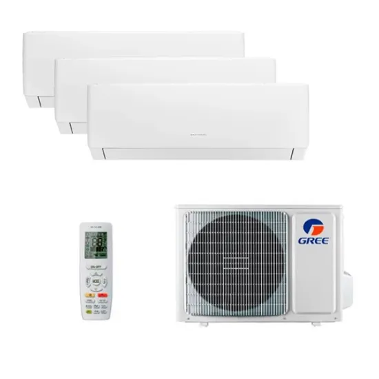 Мультисплит система на 3 комнаты Gree GWH09AGAXA-K6DNA4C/I + GWH12AGBXB-K6DNA4C/I + GWH18AGD-K6DNA4D/I / GWHD(28)NK6OO (LC)(LH)