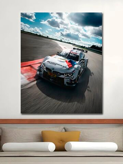 Картина "BMW M4 DTM", на стену для интерьера 30х40см 1шт.