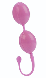 Розовые вагинальные шарики LAmour Premium Weighted Pleasure System (Цвет: розовый)