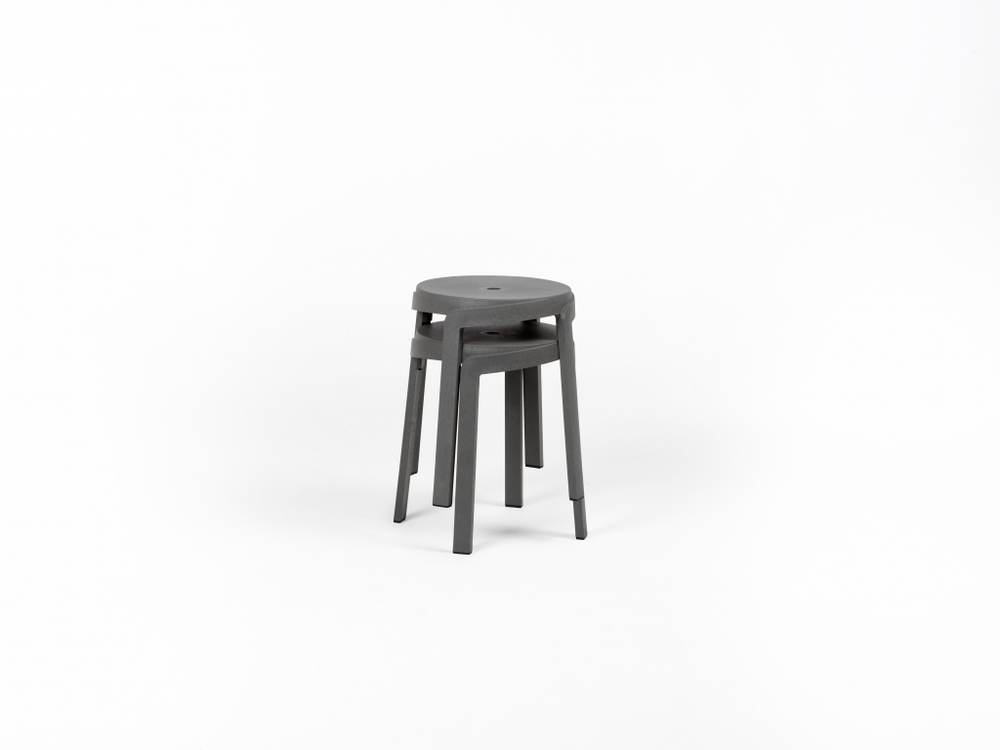 Табурет пластиковый Nardi Stack Mini, базальт