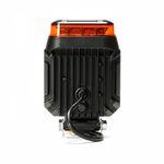AE20S-16LED-PC-WR Фара светодиодная дополнительная с проблесковым маяком в сборе, квадратная 130х30х100, рассеяный свет, 16 диодов, крепление по центру, 20 Вт, 12/24 В