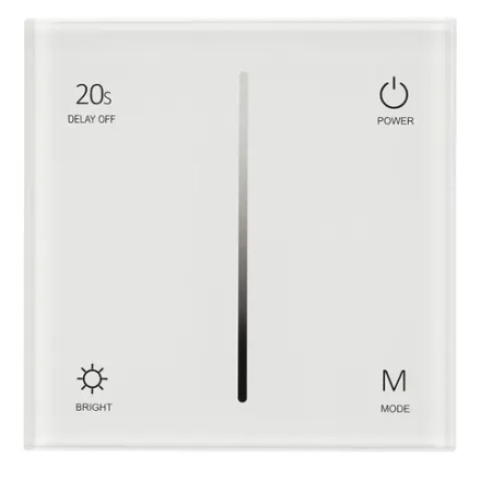 Панель SMART-P36-DIM-IN White (230V, 1.2A, TRIAC, Sens, 2.4G) (Arlight, IP20 Пластик, 5 лет)