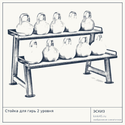 Стойка для гирь 2 уровня — от 28 000 ₽