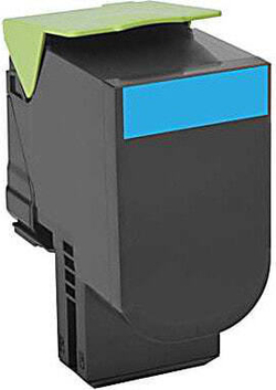 Lexmark 80C0H20 тонерный картридж Подлинный Голубой 1 шт