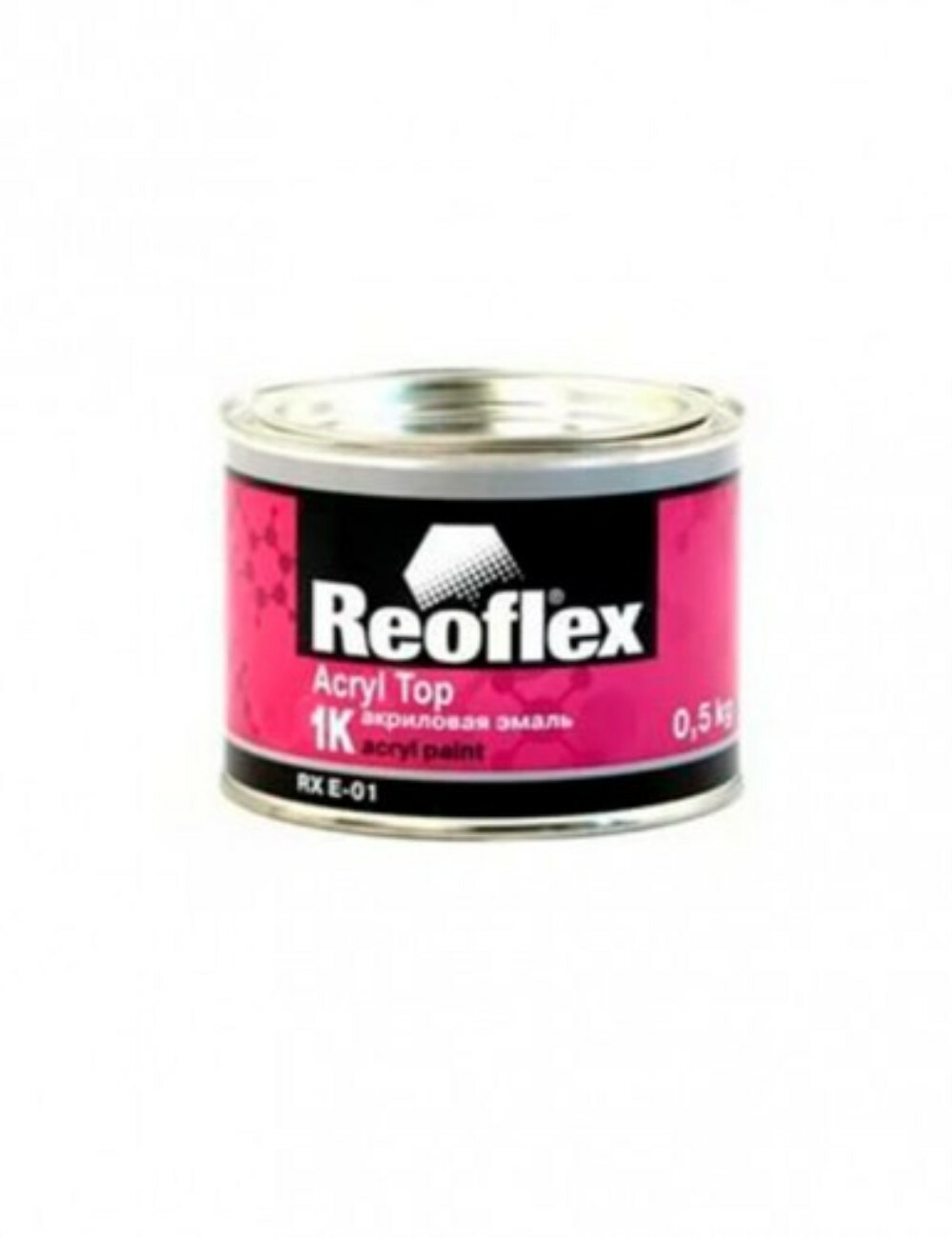 REOFLEX Автоэмаль Черная матовая 0,5 л