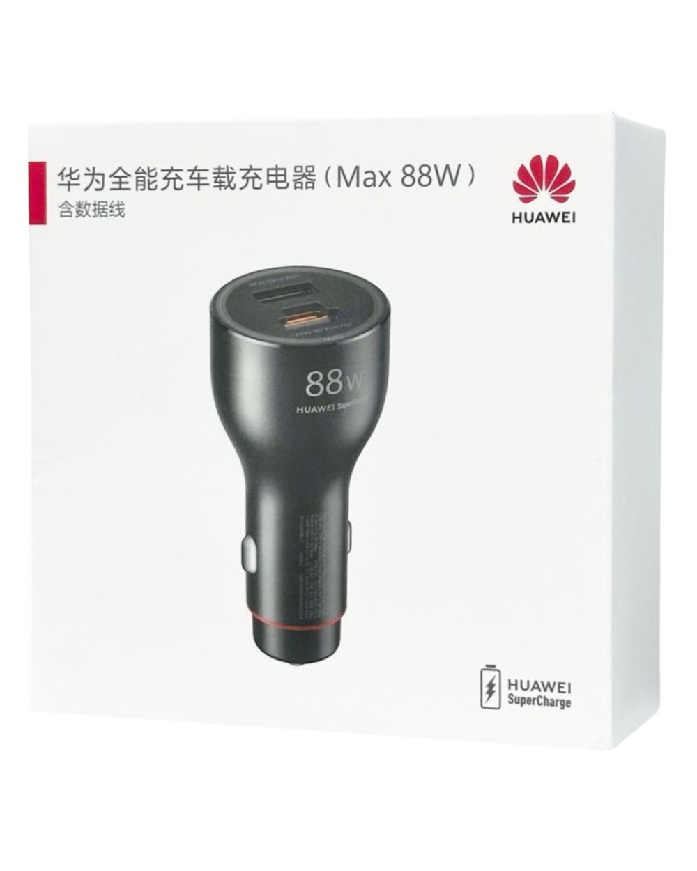 Автомобильное заряд. устр. Huawei P0015 2USB/1C 4.4A 88W черное