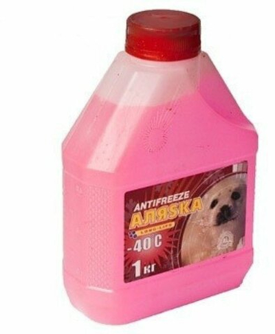 Антифриз Аляска 40 G11 готовый -40C красный 1 кг 5524