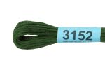 Мулине Gamma 100% хлопок, цв.3152 т.болотный, 24 мотка по 8 метров