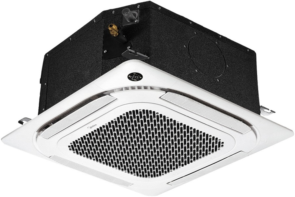 Сплит-система кондиционер кассетный Midea MCA4U-12HRFNX-Q(GA)/MOX230-12HFN8-Q(GA)/T-MBQ4-03AWD на 30 м²