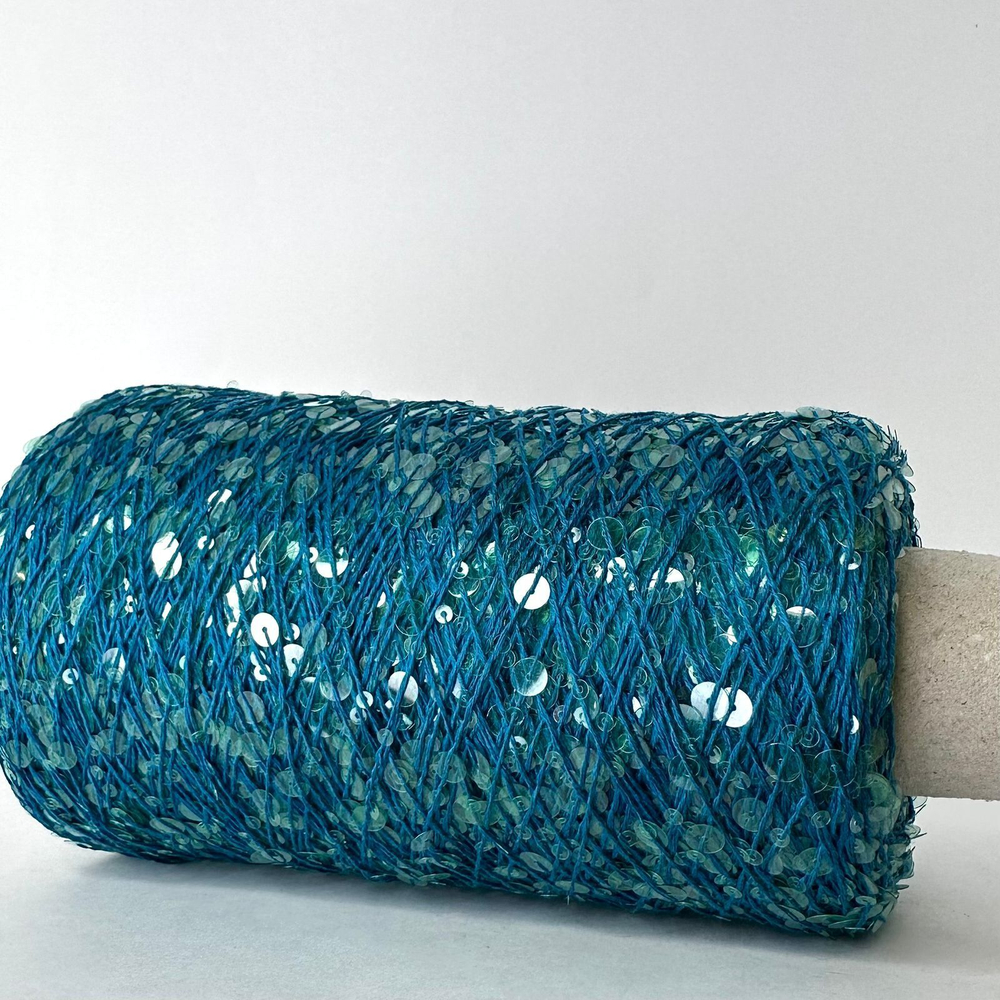 Lustrosa; 100% хлопок, пайетки 3 мм и 6 мм; 200/100гр; цвет: аркадия; MP