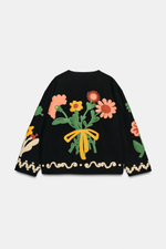 КУРТКА С ЦВЕТОЧНОЙ ВЫШИВКОЙ — ZARA