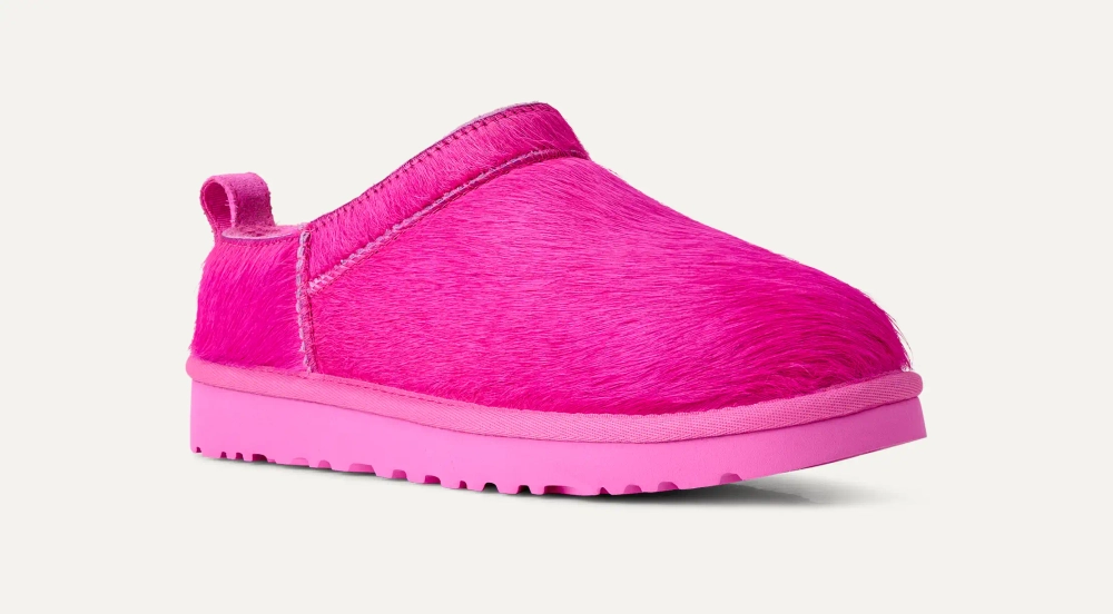 UGG Угги Classic Micro Calf Hair, цвет фуксии