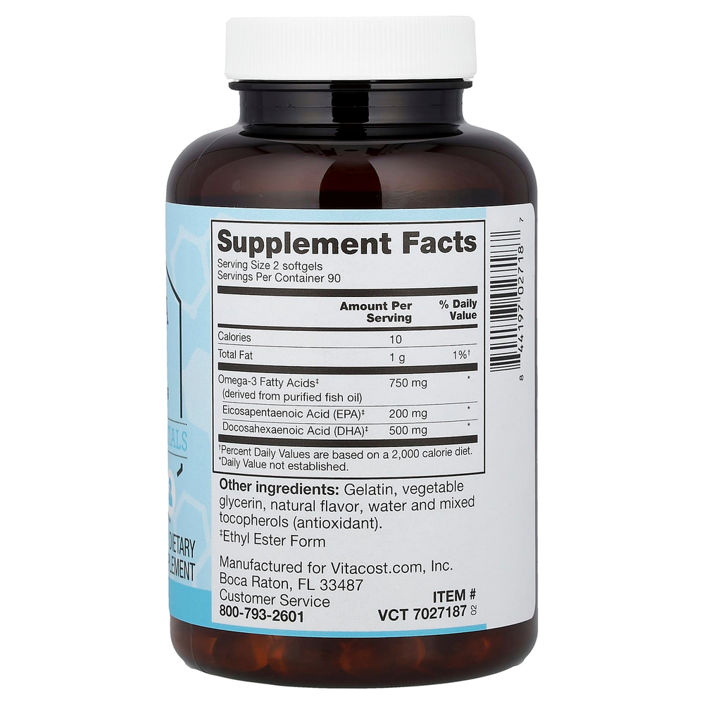 Vitacost, Synergy®, Super DHA Omega-3, 180 Softgels